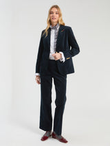 Navy Velvet Jacket