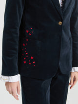 Navy Velvet Jacket