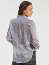 Pinestripe Shirt in Hotel Vilagallo Print