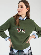 Motif Jumper Green