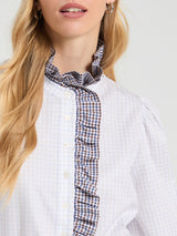 Mini Plaid  Mix Shirt