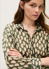Cotton Shirt-Dark Green