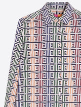 Geo Circle and Stripe Print Shirt
