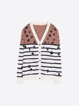Leopard stripe Cardigan