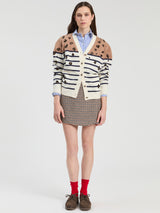Leopard stripe Cardigan