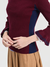 Frill cuff Knit