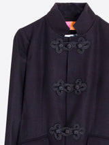 Black Wool Toggle Coat