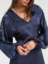 Estampad Midi dress