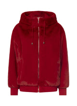 Red Fur Zip Up