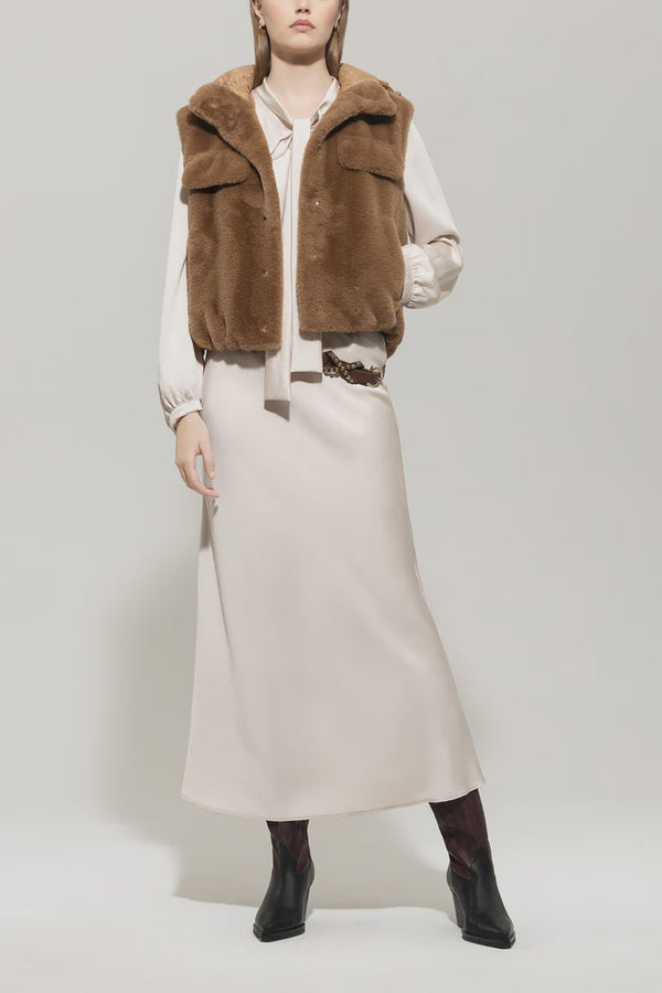 Faux fur gilet