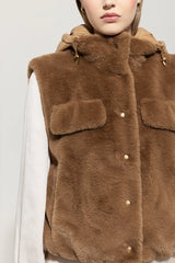 Faux fur gilet