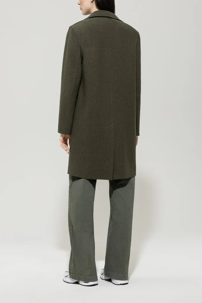 Long Wool Blazer - Green