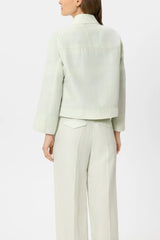 Linen blend shirt Jacket