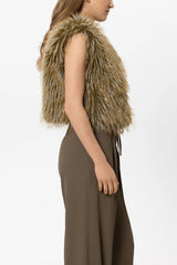 Faux Fur Boho Gilet