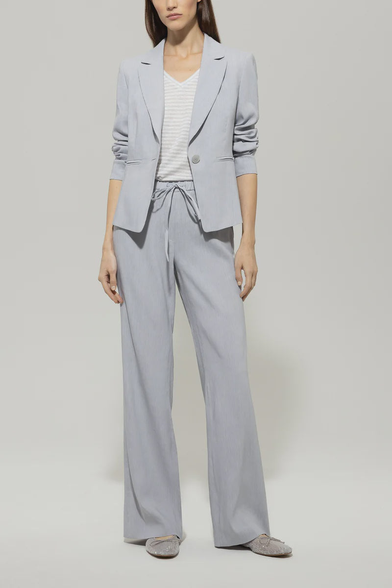 Linen blend trousers