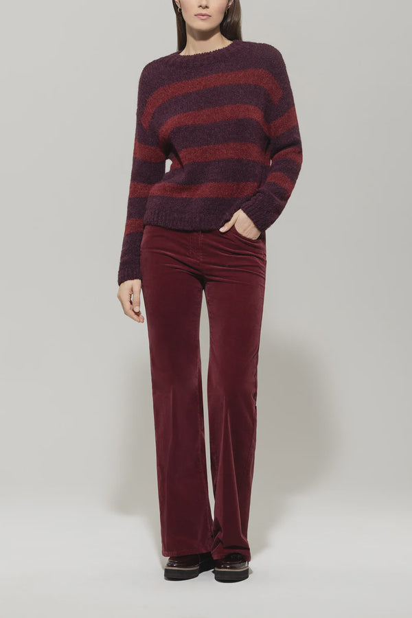 Bootcut velvet pants