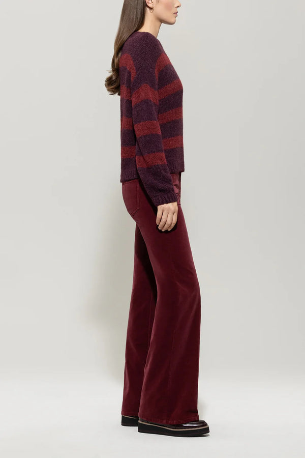 Bootcut velvet pants