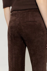 Cord wide leg joggers