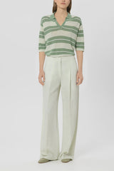 Pleat front trousers