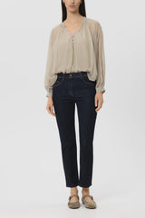 Straight-leg denim