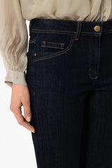 Straight-leg denim