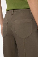 Barrel-leg Colour Denim Trouser