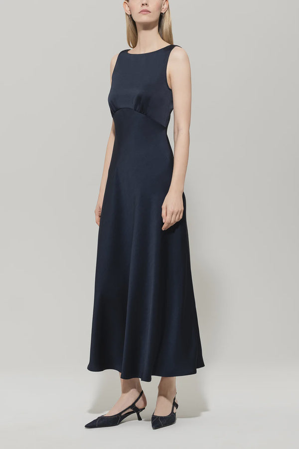Satin maxi dress