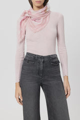 Cotton scarf with print