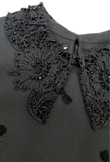 Dragonfly Beaded Collar Dress