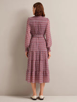 Marina Geo Heart Print Dress