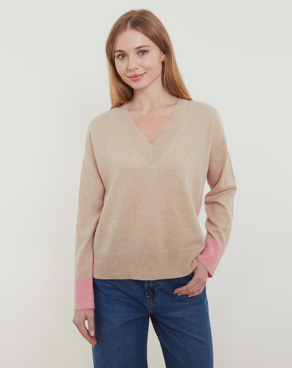 Beth Colourblock V-Neck