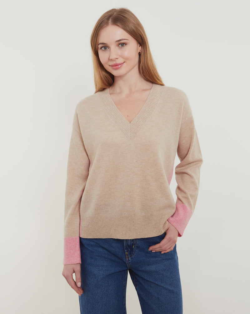 Beth Colourblock V-Neck