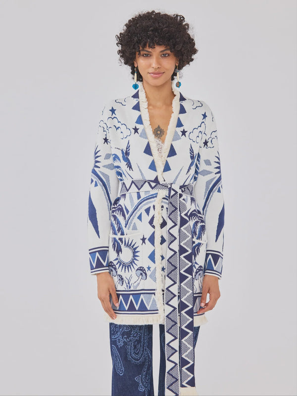 Magic Leopard Belted Cardigan