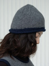 Hand Knit Beanie - Grey