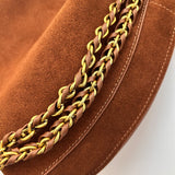 Barcelona Caramel Suede Bag