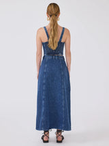 Cyndi quilted Denim Skirt