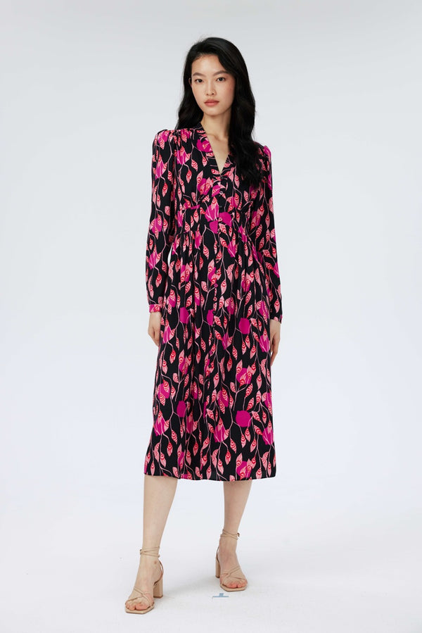 Erica Lantern Sleeve Dress