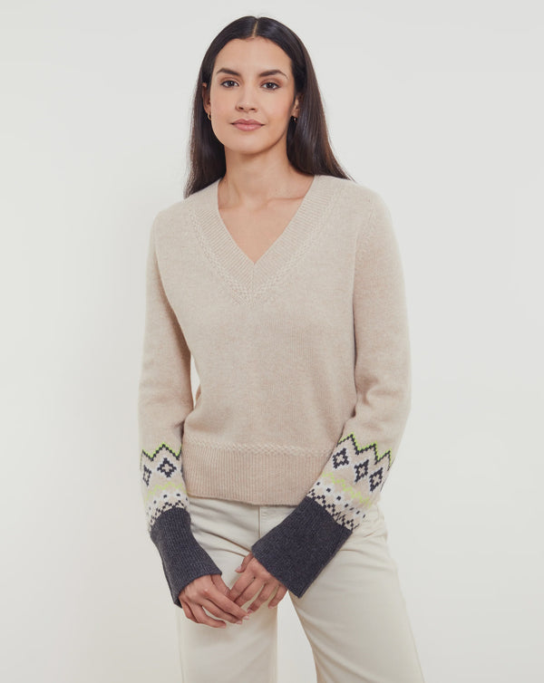 Helena cuff V-Neck