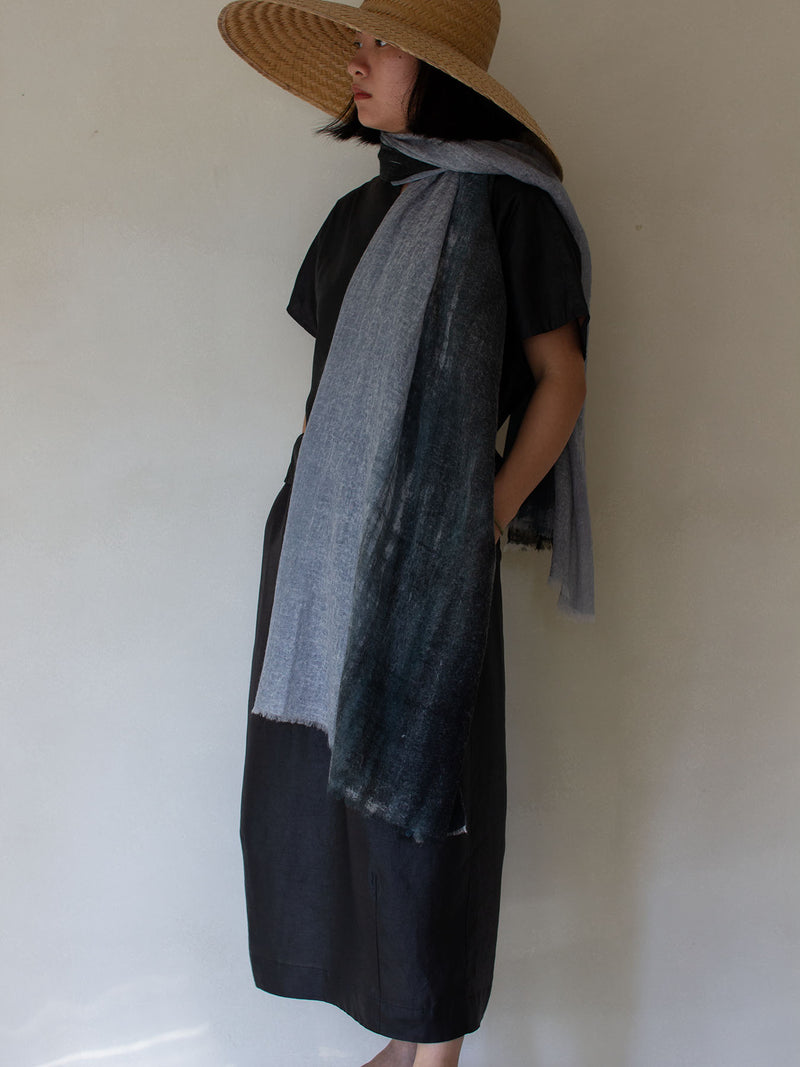 Impressionism Cashmere Wrap Teal