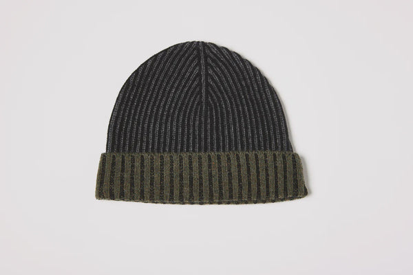 Plaited Rib Hat - Black