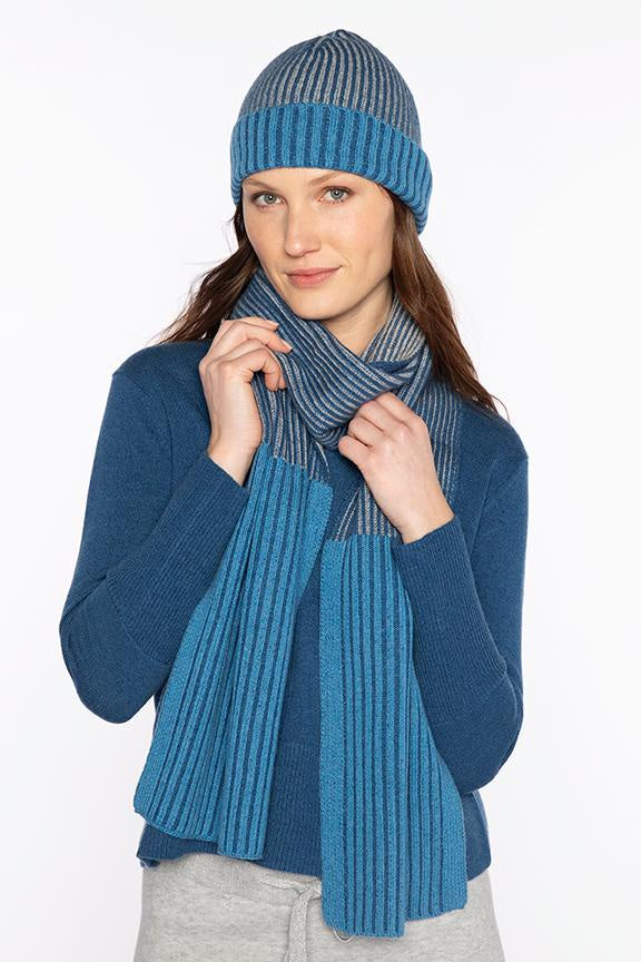 Plaited Colourblock scarf