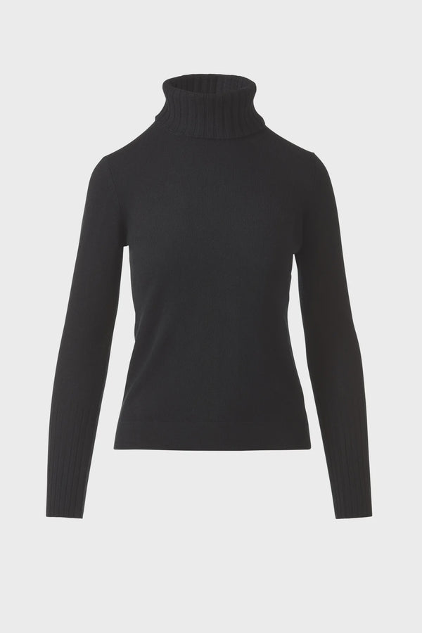 Chunky trim T-Neck-Black