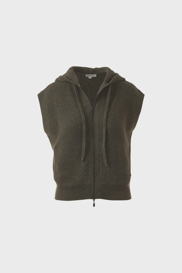 LFSC4-150-Lod-S/less rib zip hoodie