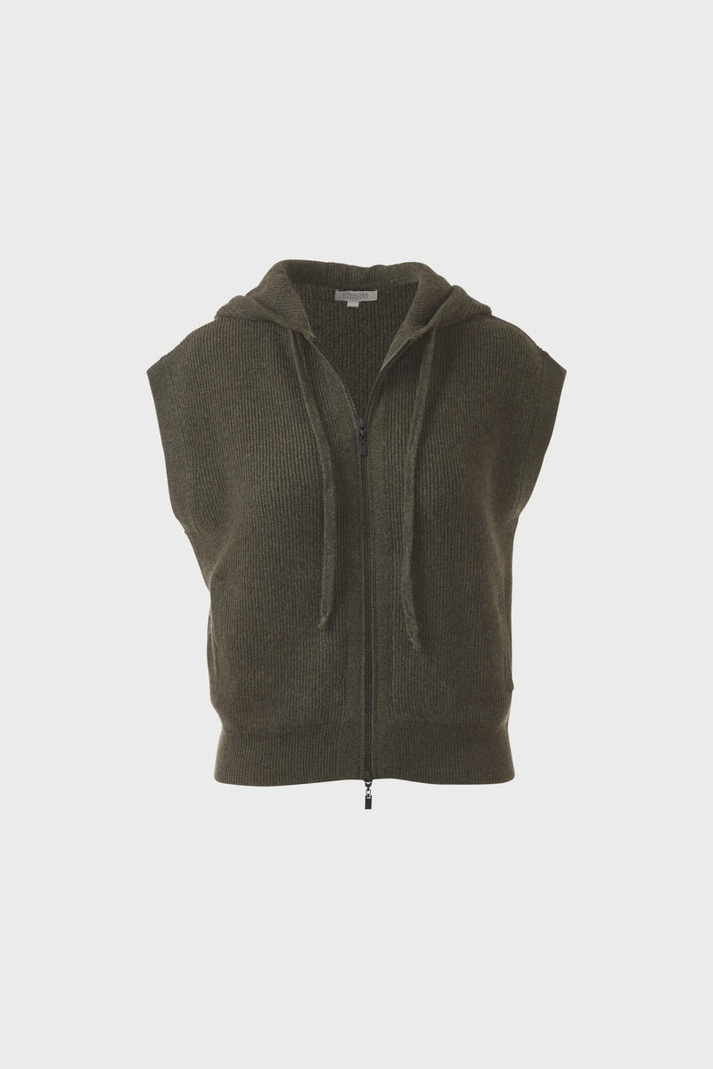 LFSC4-150-Lod-S/less rib zip hoodie