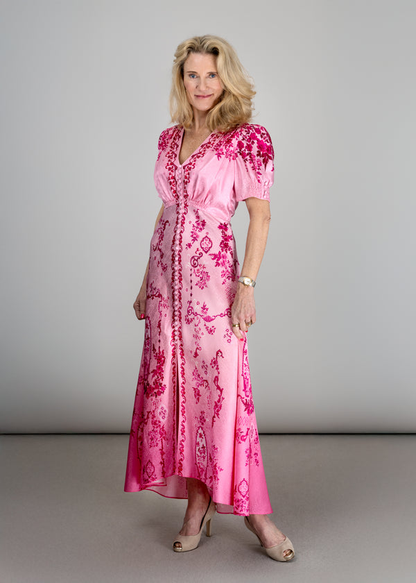 Lea Long Satin Dress