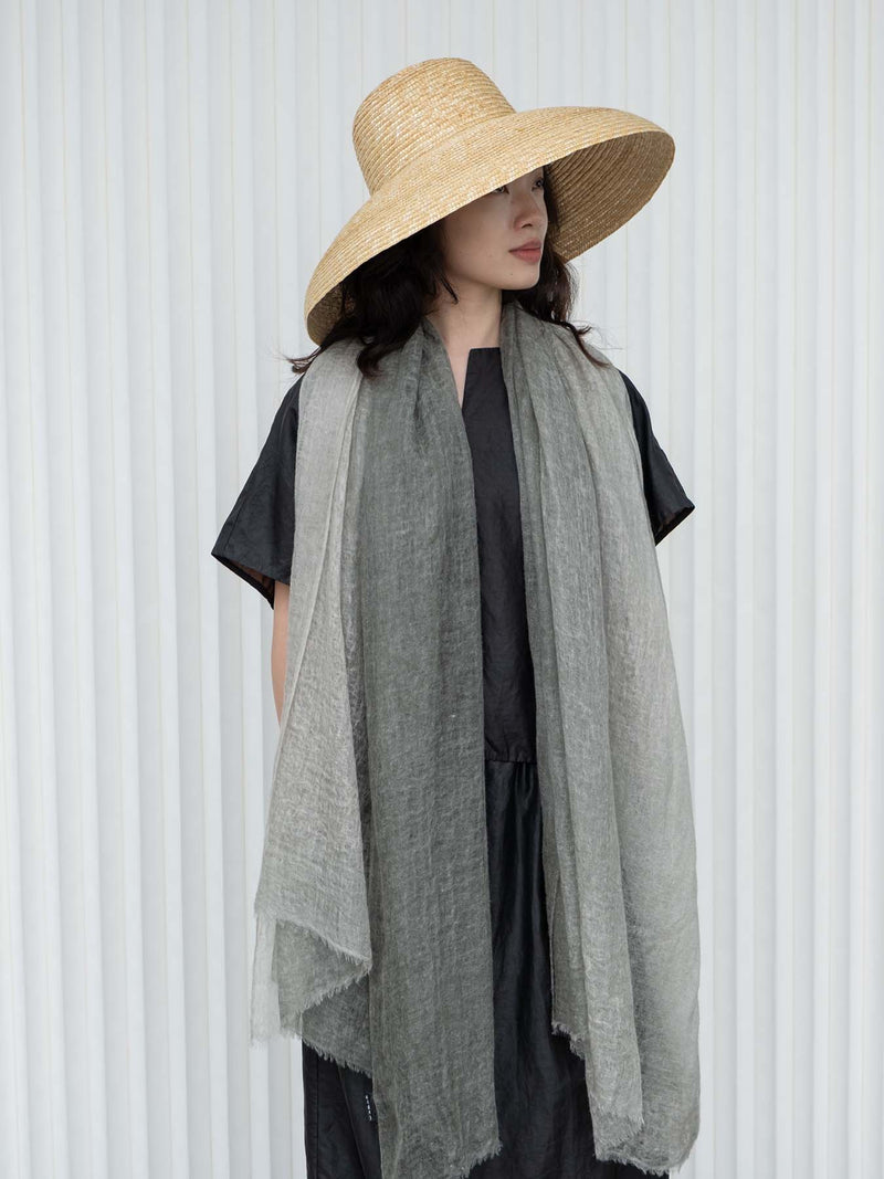 Macaron Ombre Cashmere Scarf Sage