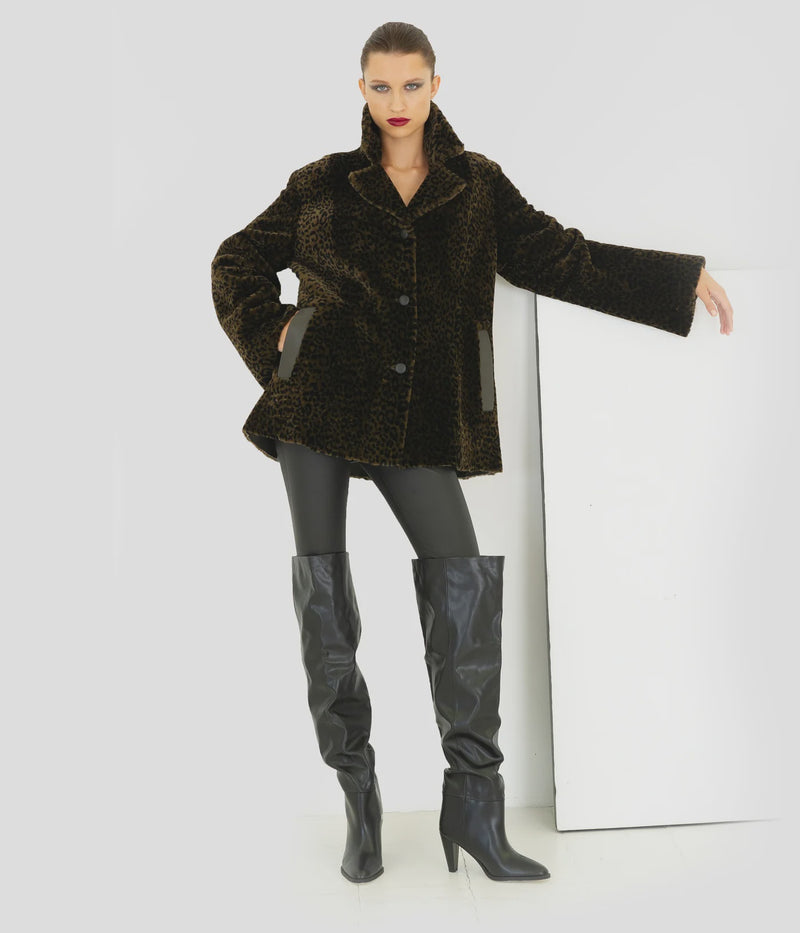 High Lapel Button jacket