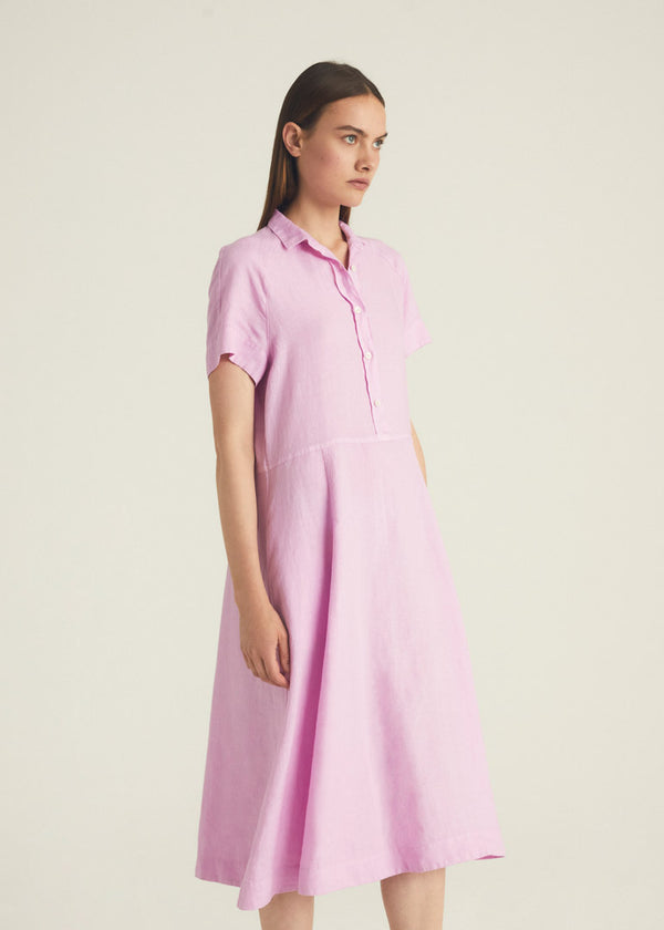 Linen Shirt Dress-P