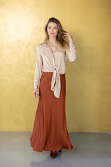 Thai Silk Top-Bone