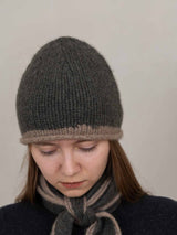 Hand knit Beanie-Moss
